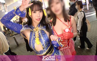 【200GANA-2612】【渋谷ハロウィン2021】二人組コスプレ美女をナンパ成功！エロチャイナ服を着たスレンダー美脚のお姉さんは攻めも受けも両方イケる万能選手！乳首いじりのテクもオマ●コの敏感具合もカンペキ！