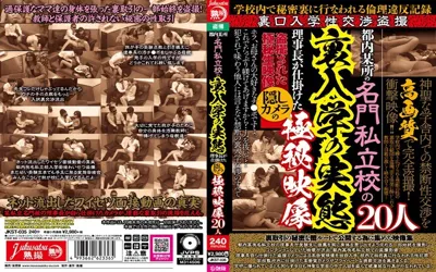 【jkst00035】都内某所の名門私立校の裏入学の実態 理事長が仕掛けた隠しカメラの極秘映像20人